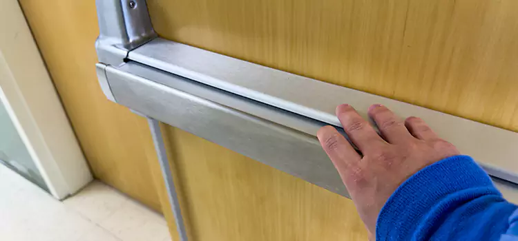 Installing a Push Bar on a Door Englewood
